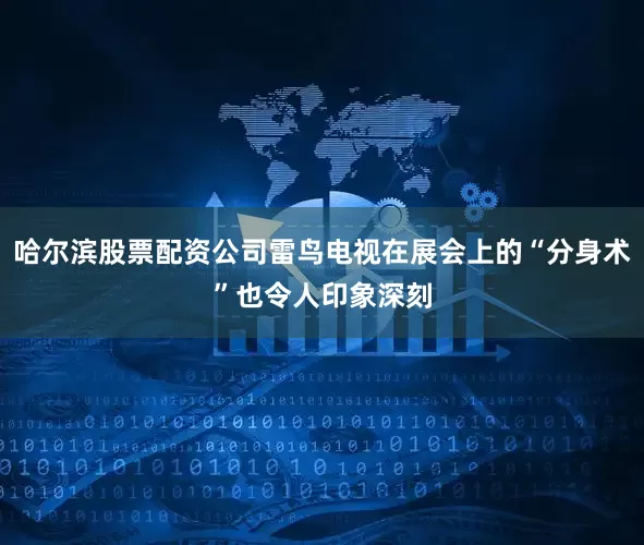 哈尔滨股票配资公司雷鸟电视在展会上的“分身术”也令人印象深刻